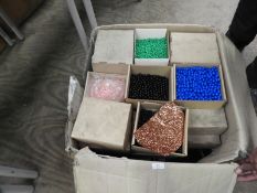 Box of Assorted Mixed Beads and Sequins