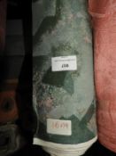 16m Roll of Green & Pink Fabric