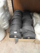 Box Containing Rolls of Grey Felt Fabric