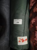 28m Roll of Green Fabric