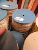 Three Rolls of Cream & Gold Decorative Ribbon