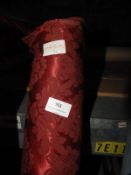 14.5m Roll of Burgundy Fabric