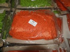 Three Cards Containing 10m of Orange & Gold Decora