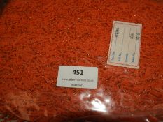 Three Cards Containing 10m of Orange & Gold Decora