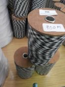 ~900m of Black, White & Grey Ribbon