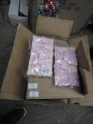 Two Boxes Containing 12 5m Lengths of Pink Heart a