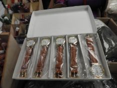 Five Boxes Containing Five Ladies Watches with Whi