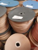 Three Rolls of Cream & Gold Decorative Ribbon