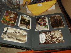 Album Containing Assorted Postcards Including Some