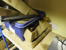 Box of Assorted Combination Door Locks, Sykes Pickavant Pullers, etc.