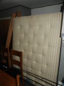 King Size Bed with Light Oak Frame and J.B Brookly