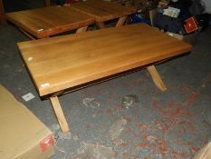 Solid Oak Rectangular Occasional Table