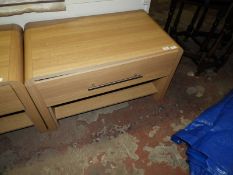 Occasional Table with Drawer and Undershelf in LIg