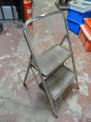 *Tubular Framed Three Tread Steps