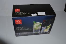 *Crystal Glassware 16 Piece Set