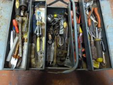 Concertina Tool Box & Quantity of Assorted Tools