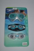 *Speedo Junior Age 6-14 Goggles 3pk