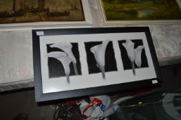 Framed Contemporary Print of Lilies