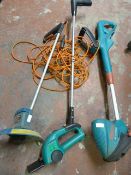 Bosch Accutrim Cordless Grass Cutter and a Black &