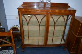 Mahogany Glass Fronted Display Cabinet