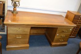 Large Office Desk with Brass Handles 5'11