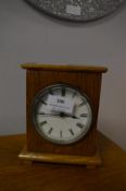 Vintage Oak Mantel Clock (AF)