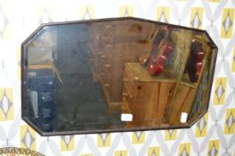 Oak Framed Bevelled Edge Wall Mirror