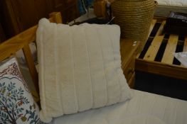 *Printed Faux Fur Cushion