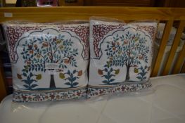 Two Cushion with Tree Design (as New)