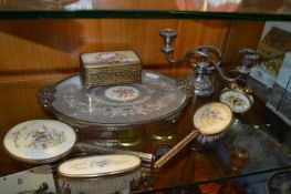 Dressing Table Set and a Candelabra