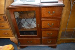 Mahogany Effect Spirit Cabinet