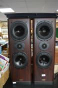 Pair of Tannoy Audio Speakers in Hardwood Finish