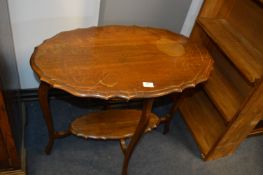 Scalloped Edge Oval Occasional Table (AF)