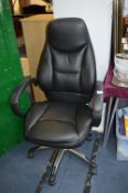 Black Leather Office Chair