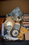 Box of Assorted Kitchenware Including Hornsea Pott
