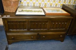 Dark Oak Effect Retro Chest