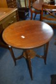 Circular Inlaid Occasional Table
