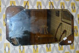 Deco Style Beveled Edge Wall Mirror