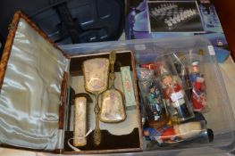 Assortment of Collectible Dolls, Dressing Table Se