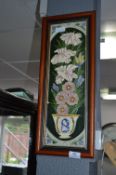 Framed Moorcroft Style Tile Decoration