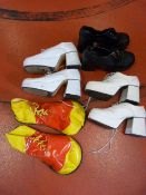 *Three Pair of High Heel Shoes and a Pair of Ronal