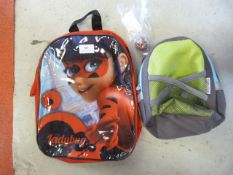 *Ladybug Backpack, Munchkin Backpack and a Bouncy
