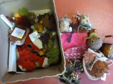 Box of Christmas Table Decorations