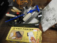 Assorted Builders Tools, Paint Brushes, etc.