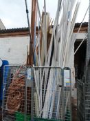 *Cage of Assorted Plastic Trunking and Pipe