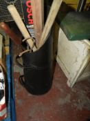 Coal Bucket Containing Gardening Tools, etc.