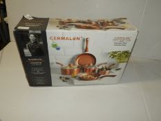 *Five Piece Copper Coated Pan Set