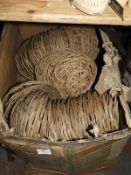 *Box of Wicker Baskets