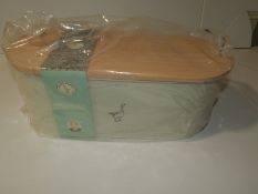 *Cream Enamel & Beech Bread Bin