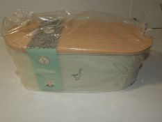 *Cream Enamel & Beech Bread Bin